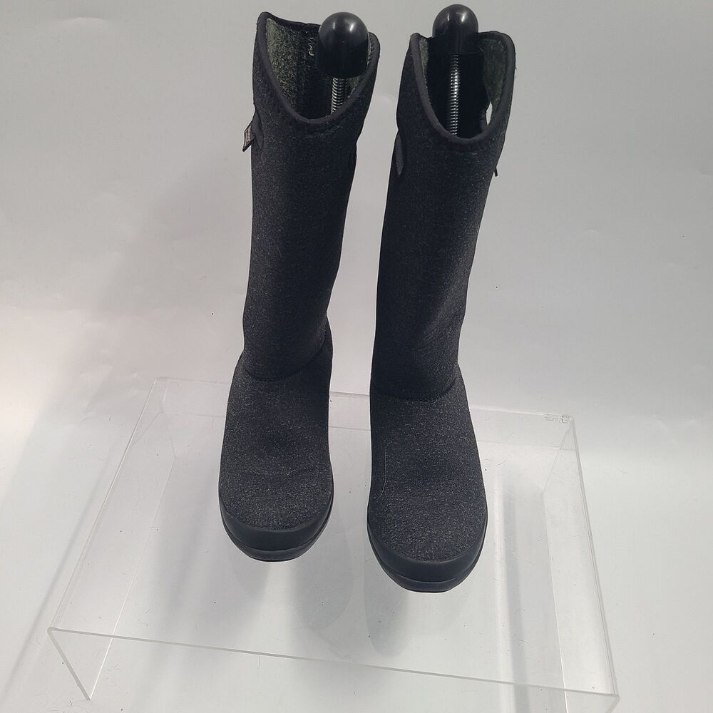Bogs Charlie Melange Boots Women's 7 Gray Waterproof Insulated Winter Rain Snow